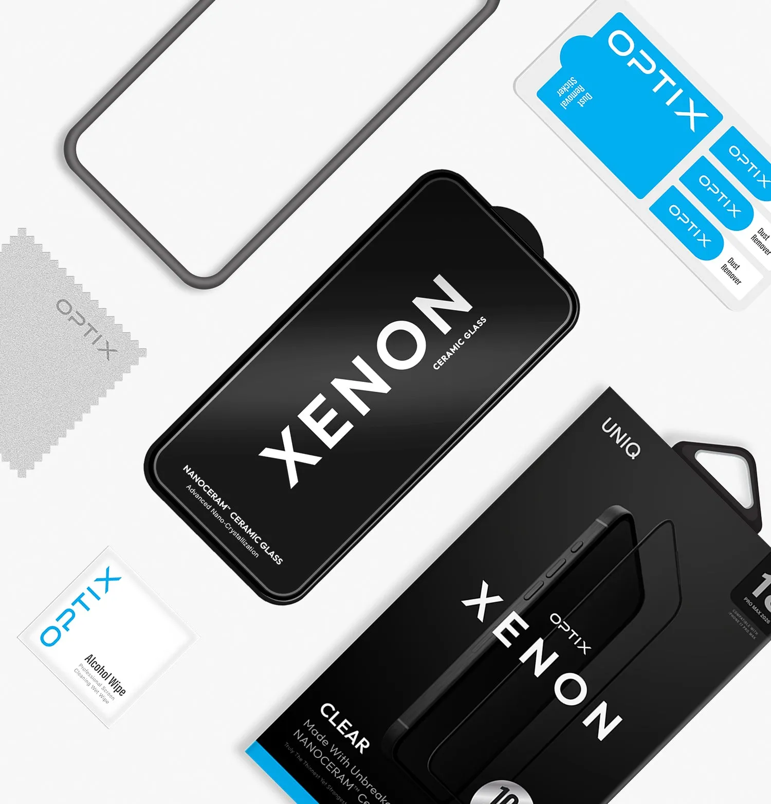 Защитное стекло UNIQ Optix Xenon™ Clear для iPhone 18 Pro Maxphoto4