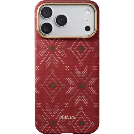 Ультра тонкий чехол Pitaka (PitaTap™) для iPhone 17 Pro Max, Красныйphoto1