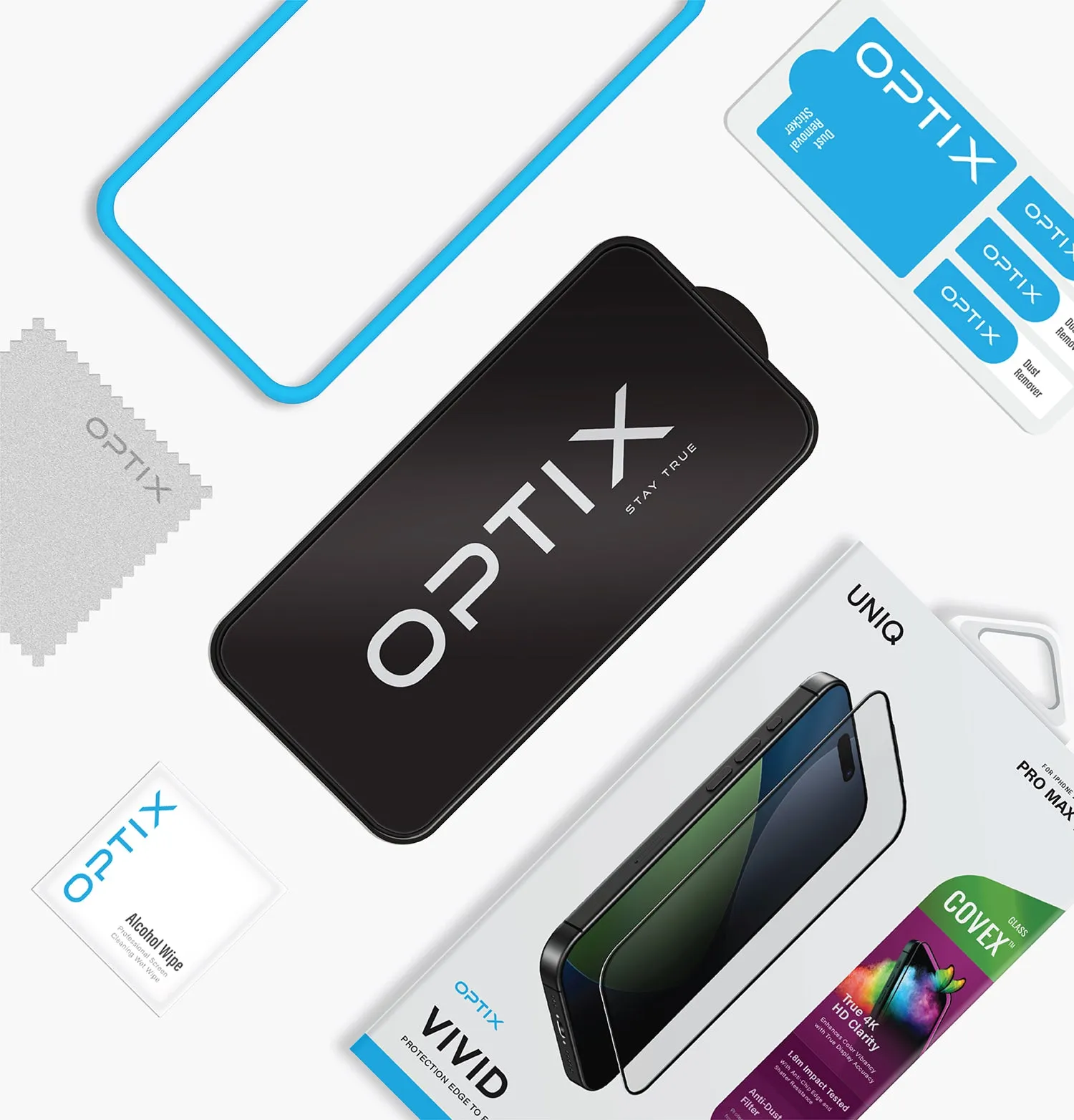 Защитное стекло UNIQ Optix Covex™ Vivid Color для iPhone 17 Pro Maxphoto4