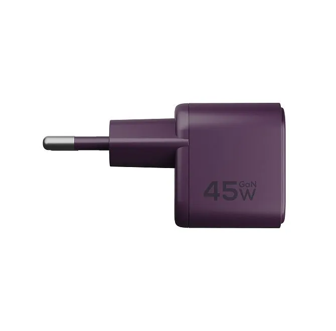 Компактное сетевое зарядное устройство Magssory Nano 45W GaN Burgundyphoto2