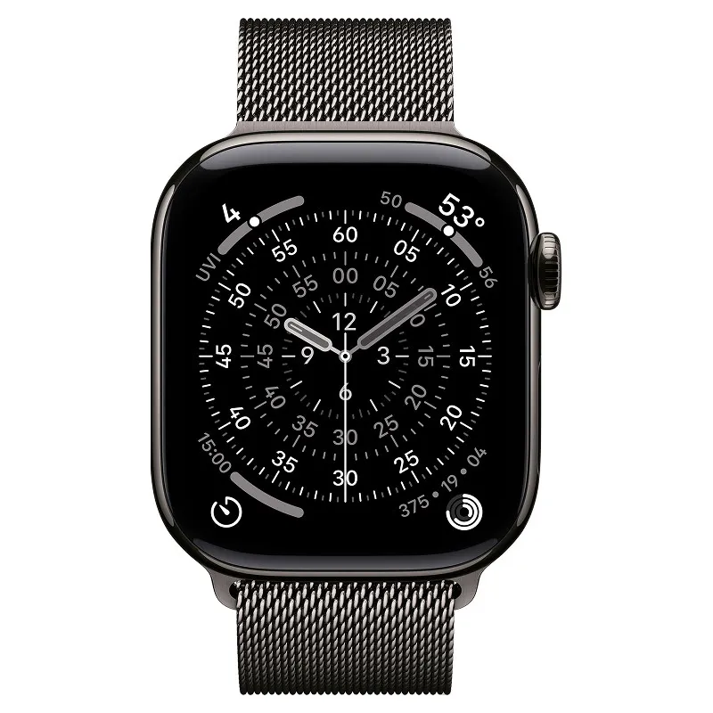 Apple Watch Series 11, 42 мм корпус из титана цвета Темный титан, браслет миланская петляphoto1