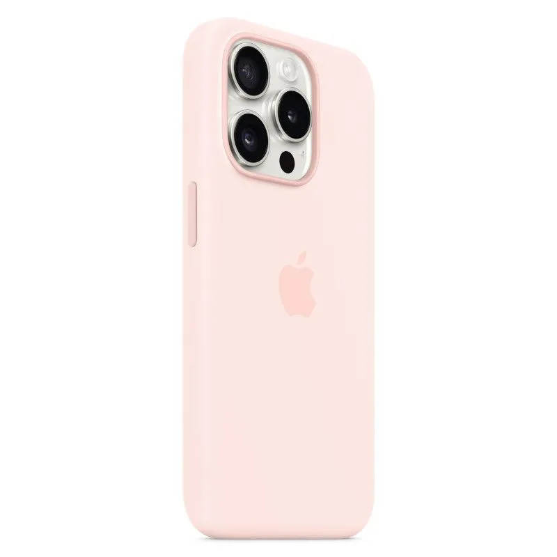 Силиконовый чехол MagSafe для iPhone 15 Pro Светло-розовыйphoto2