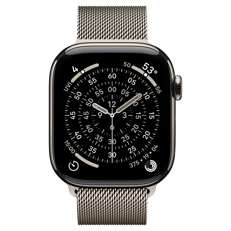 Apple Watch Series 11, 42 мм корпус из титана цвета Натуральный титан, браслет миланская петляphoto1