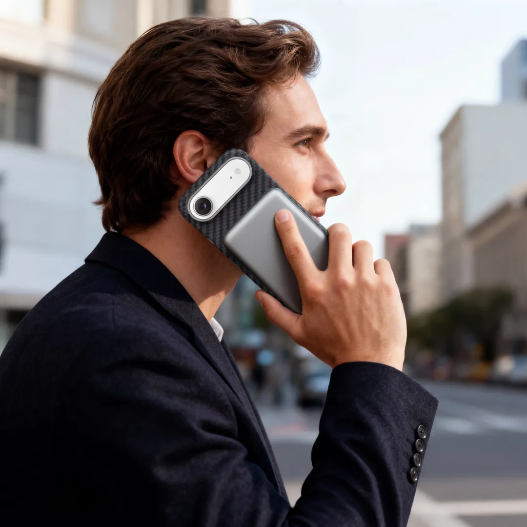 Чехол Magssory Aramid Frame Case для iPhone 17 Pro Max, черный