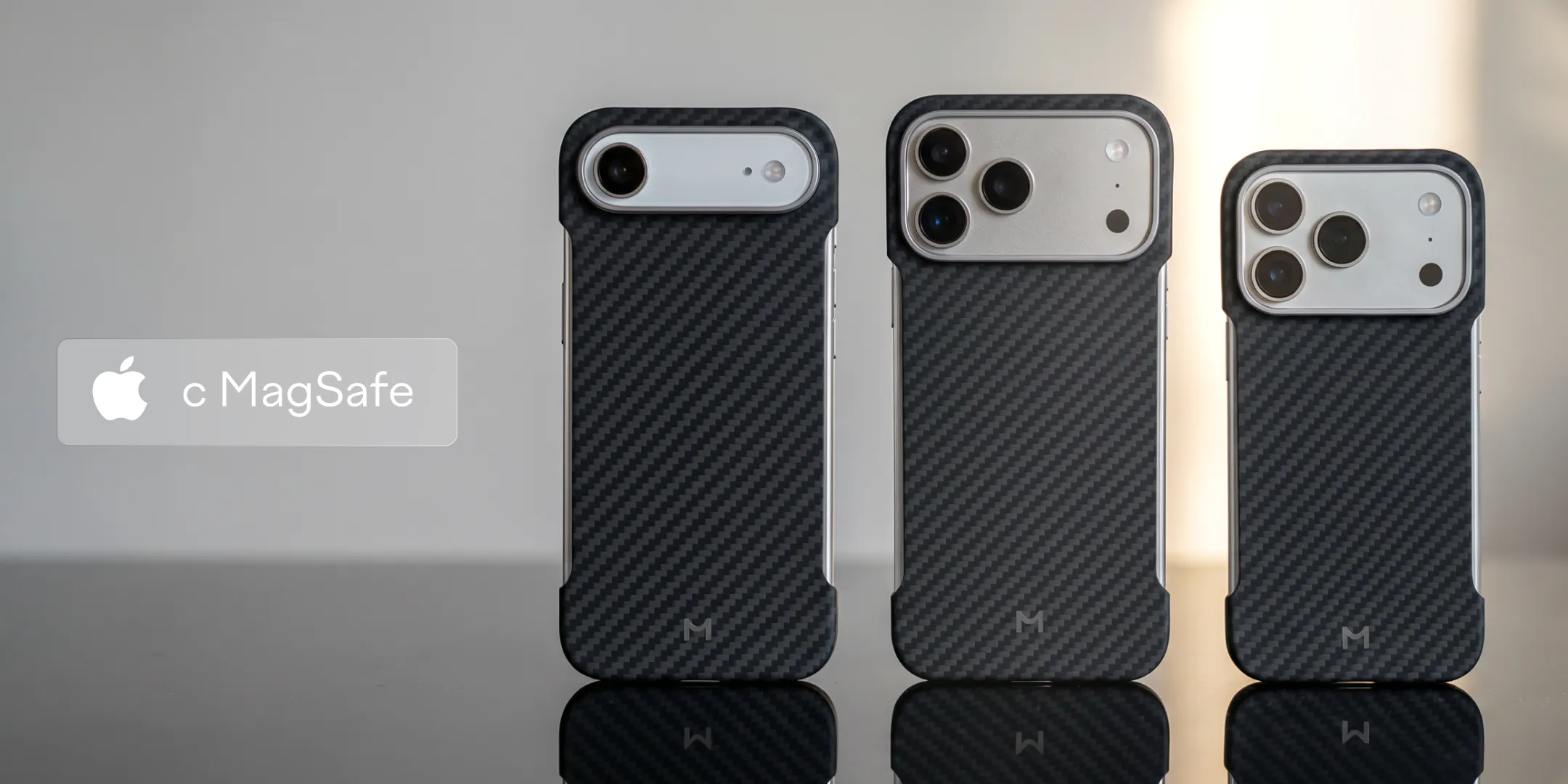 Чехол Magssory Aramid Zero Case для iPhone 17 Pro, черный