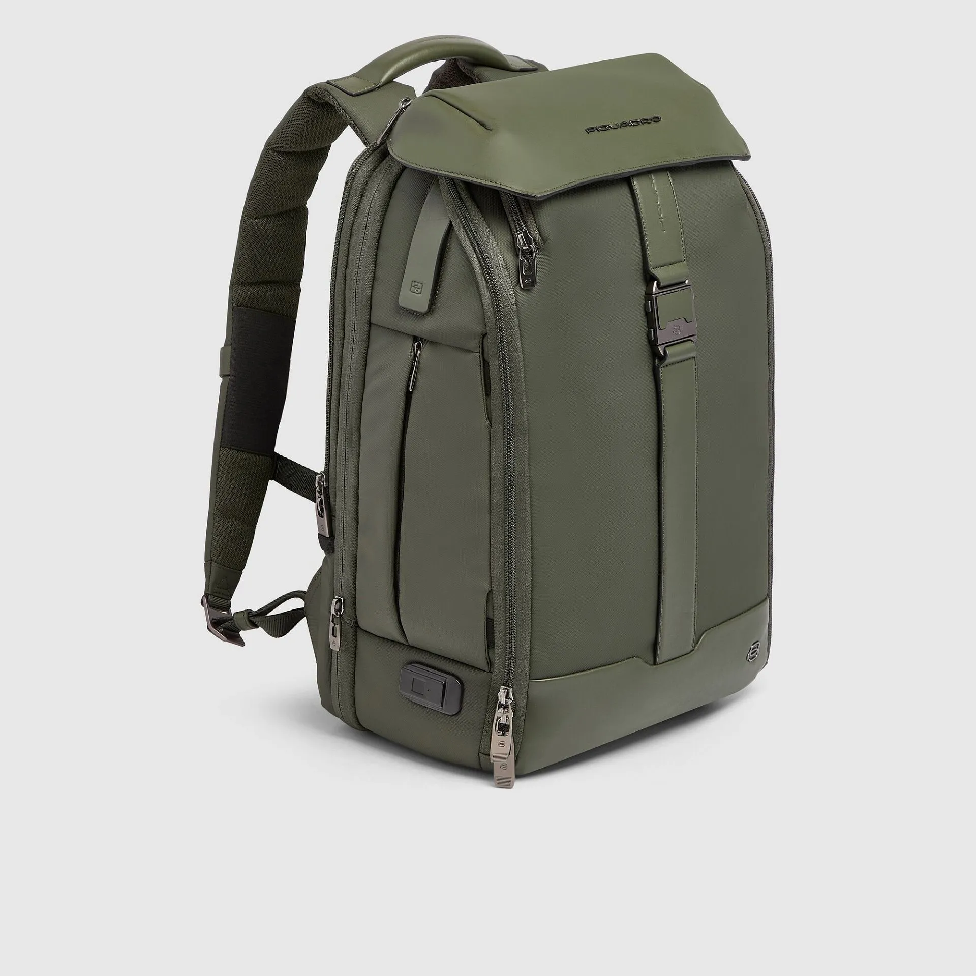 Рюкзак для ноутбука 15,6" с замком по отпечатку пальца Piquadro CA7402PQ6/VE, зелёныйphoto1