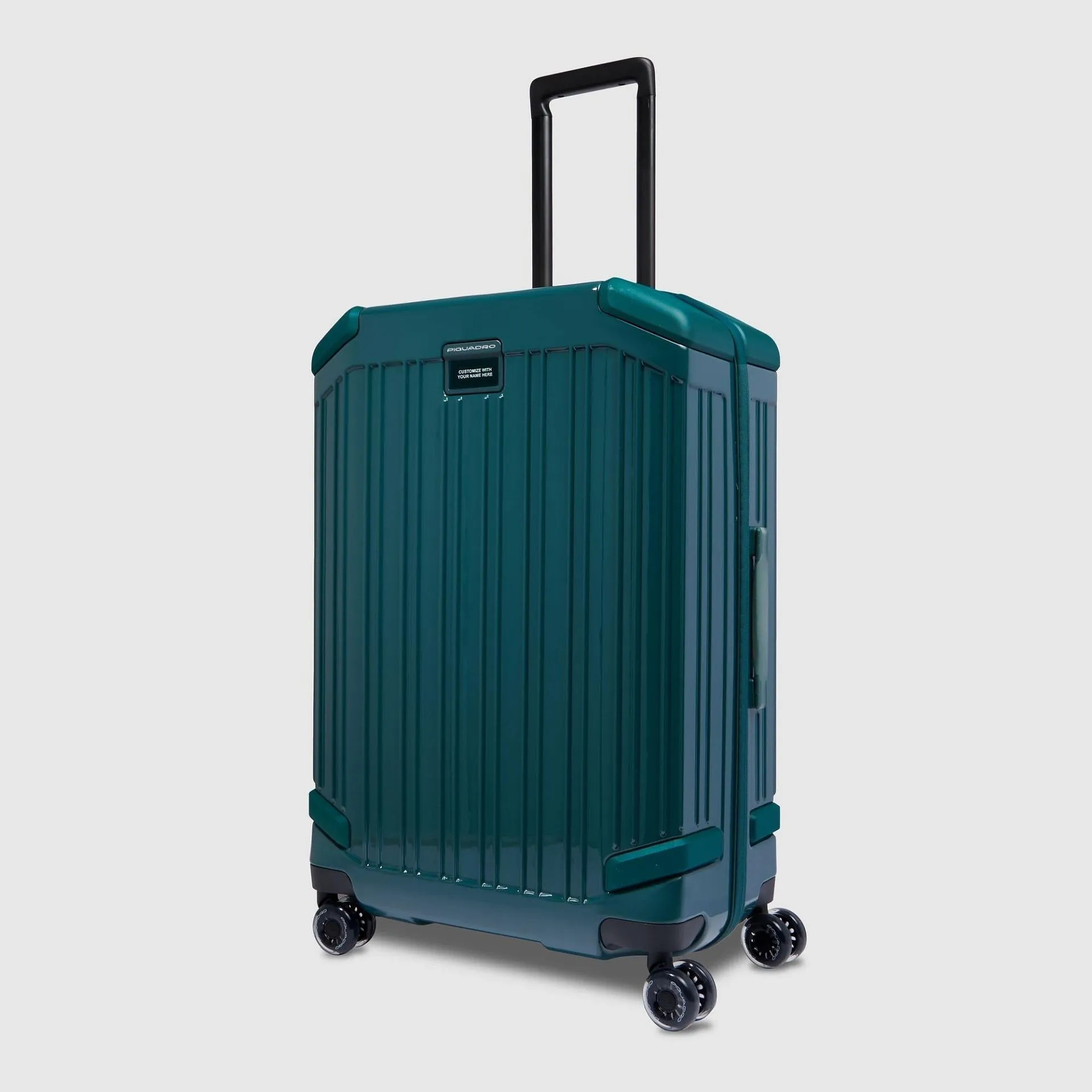 Чемодан средний расширяемый на 4 колёсах, замок TSA Piquadro BV4427POP/VE, зелёныйphoto1