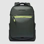 Дорожный рюкзак для ноутбука 14" с расширением Piquadro CA6638C2OW/VE, зелёный