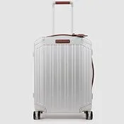 Алюминиевый чемодан для ручной клади с замком TSA Piquadro BV4425ALU/GRCU, серый