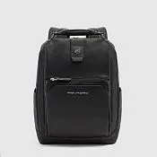 Кожаный рюкзак для ноутбука 14" с RFID-защитой Piquadro CA7157W144/N, чёрный
