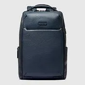 Кожаный рюкзак 15,6" с замком по отпечатку пальца Piquadro CA7106MOS/BLU, синий