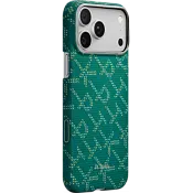Ультра тонкий чехол Pitaka для iPhone 17 Pro, Зелено-золотой