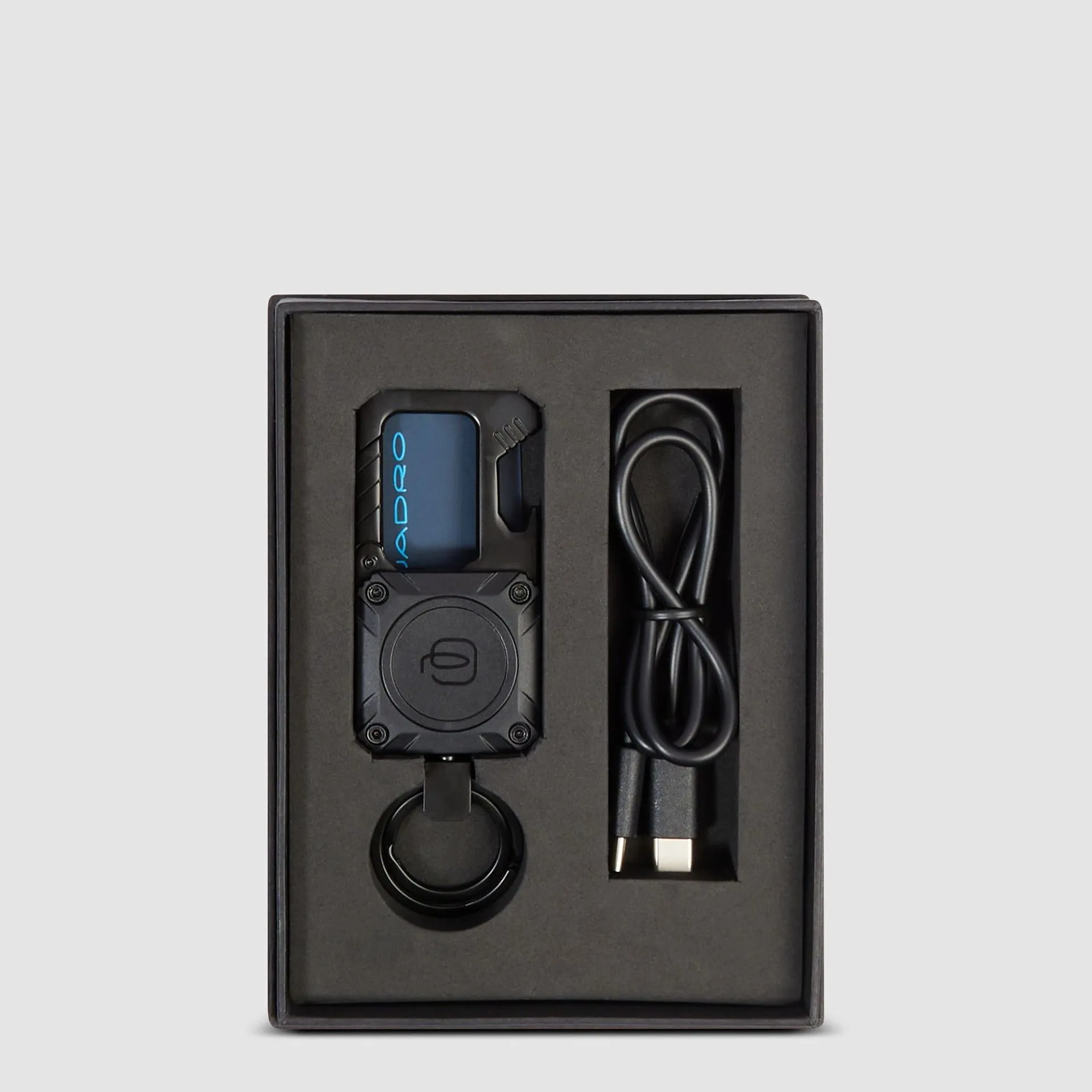 Металлический брелок для ключей с трекером Find My Piquadro PC7074BM/N, чёрныйphoto4