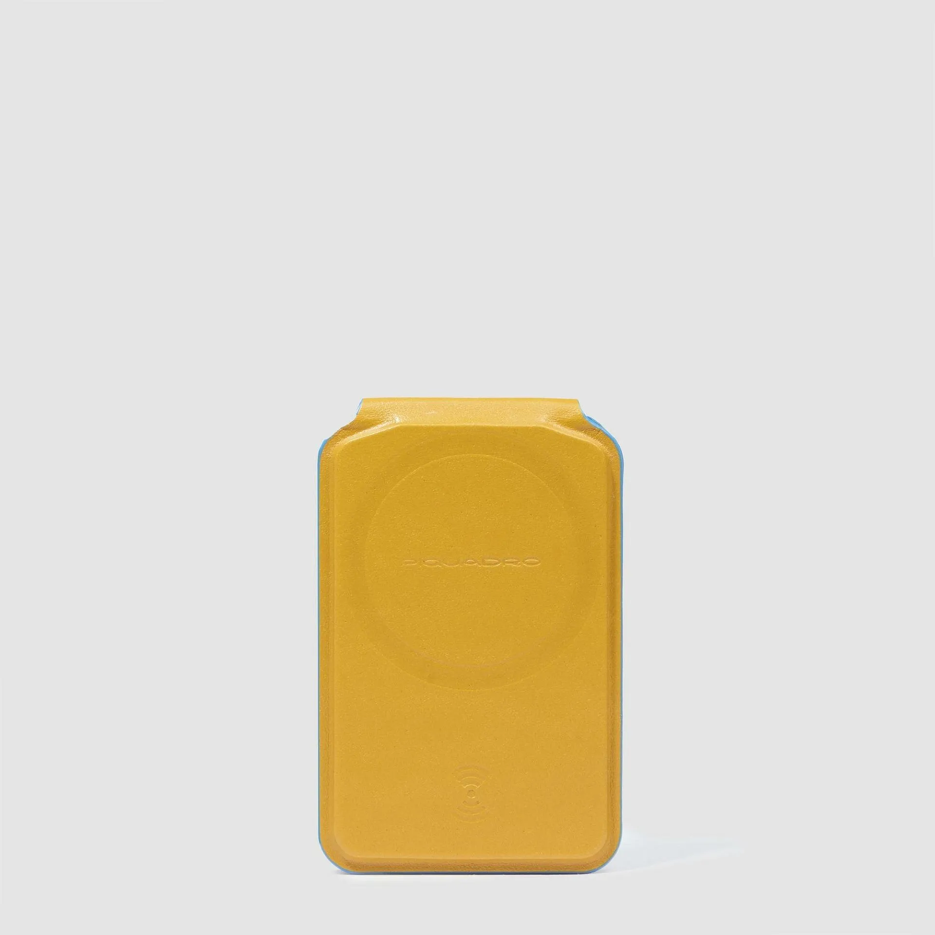 Кожаный картхолдер MagSafe с трекером Find My Piquadro AC6717B2/G, жёлтыйphoto1