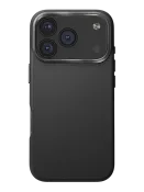 Чехол Uniq на iPhone 17 Pro Max, Lyden MagSafe, из премиальной экокожи, с металлической защитой камеры, черный