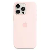 Силиконовый чехол MagSafe для iPhone 15 Pro Max Светло-розовый