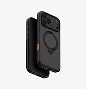 Чехол UNIQ Elix 360 Kickstand Leather для iPhone 18 Pro Max, черный (Charcoal Grey)