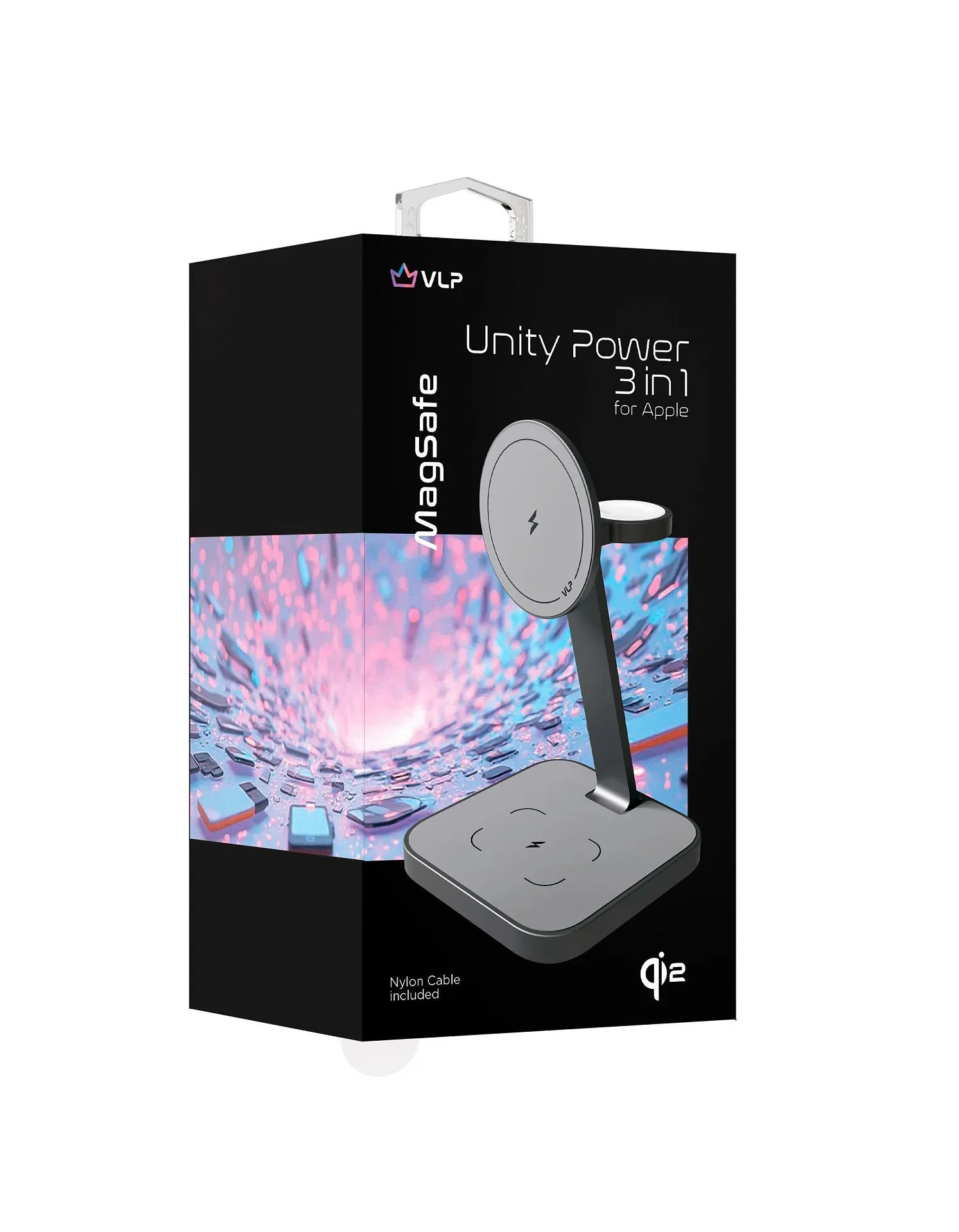 Беспроводное зарядное устройство VLP Unity Power 3in1 для Apple, серый космосphoto10