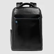 Кожаный рюкзак для ноутбука 14" с защитой RFID Piquadro CA6858B2/N, чёрный
