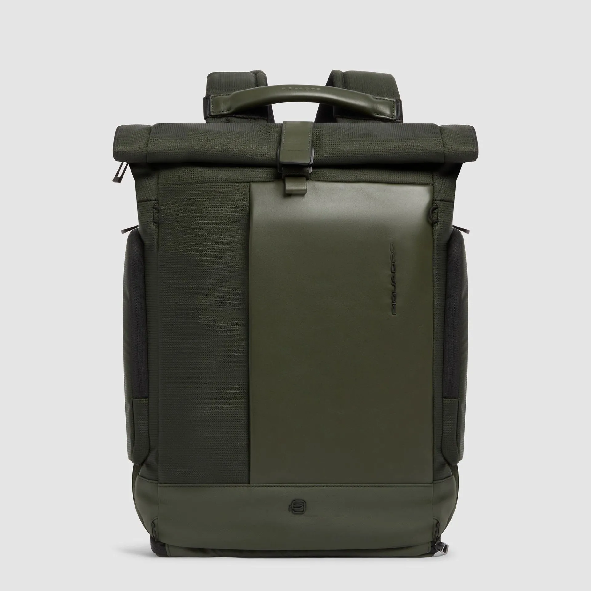 Рюкзак-роллтоп для ноутбука 15,6" с сеткой для шлема Piquadro CA7190W145/VE, зелёныйphoto0