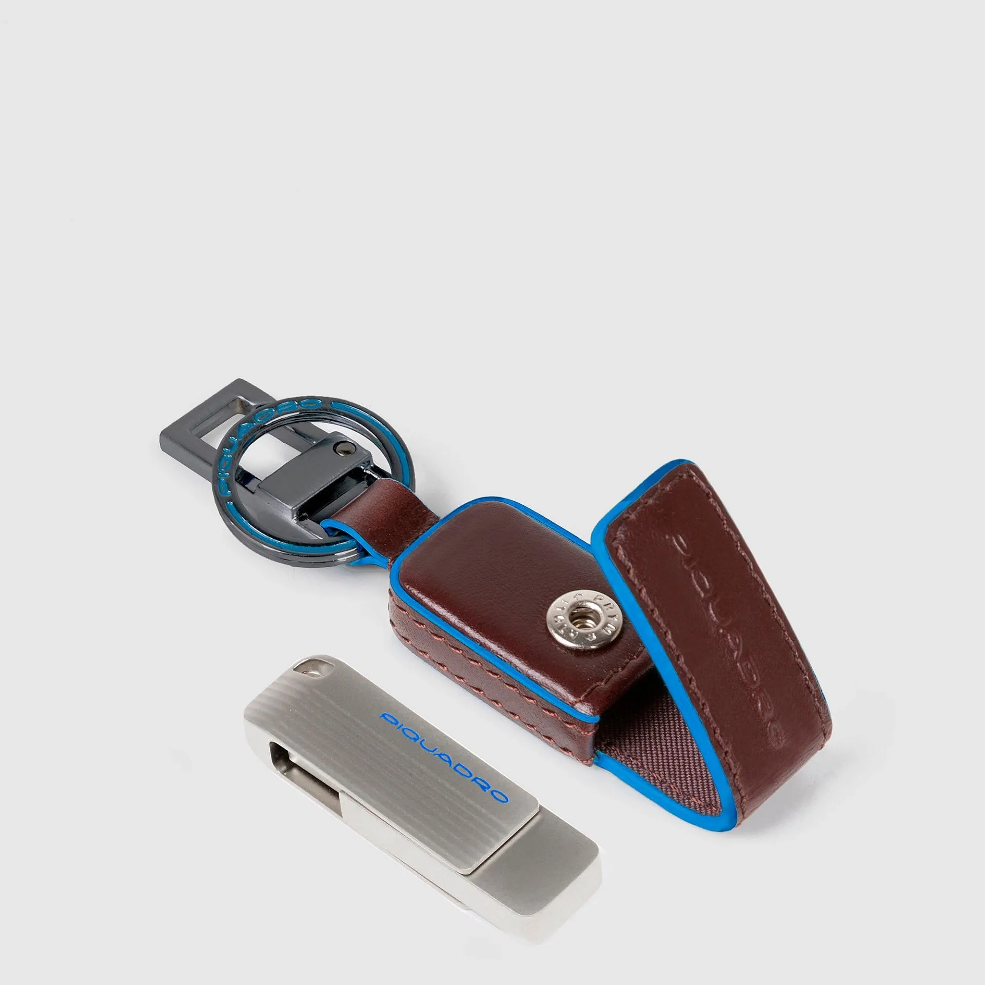Кожаный брелок с USB-накопителем 256 ГБ Piquadro AC6567B2/MO, коричневыйphoto1