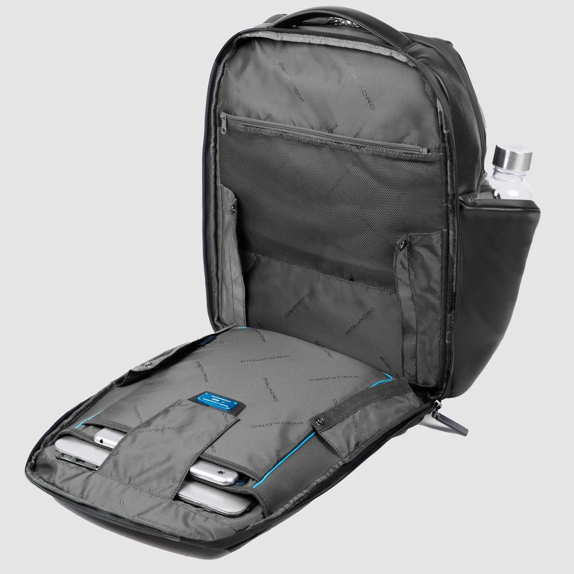 Кожаный рюкзак для ноутбука 15,6" с RFID-защитой Piquadro CA4532UB00/N, чёрныйphoto2