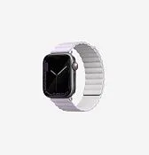 Ремешок UNIQ Revix для Apple Watch 42/41/40 мм, белый / фиолетовый (Lilac White)