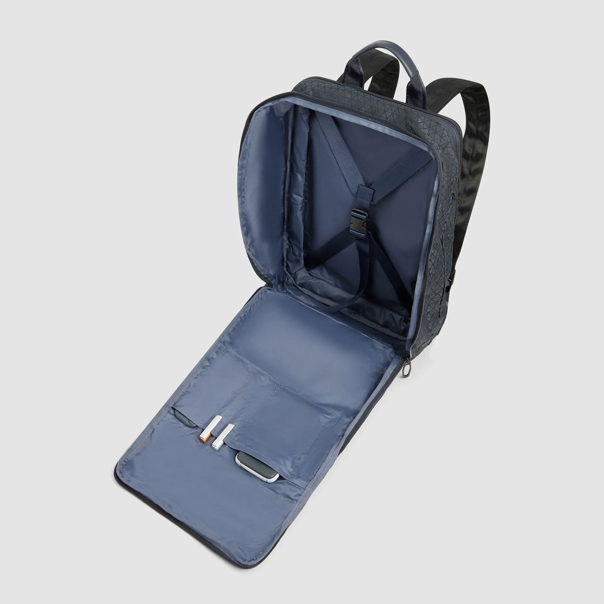 Расширяемый дорожный рюкзак для ноутбука 15,6" Piquadro CA7013W139/BLU, синийphoto3