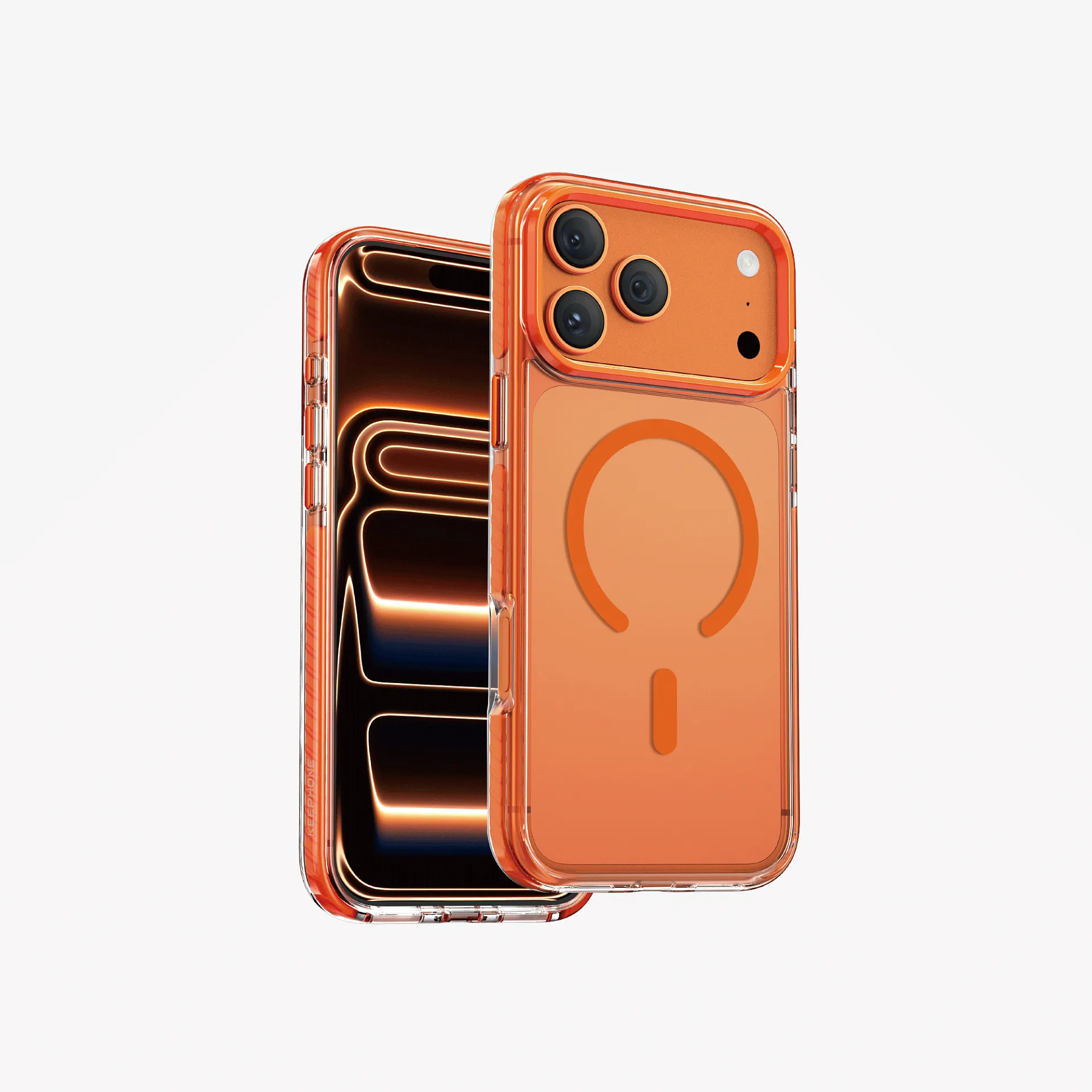 Чехол защитный KEEPHONE SHOCKSTAR для iPhone 17 Pro / iPhone 18 Pro, космический оранжевыйphoto0