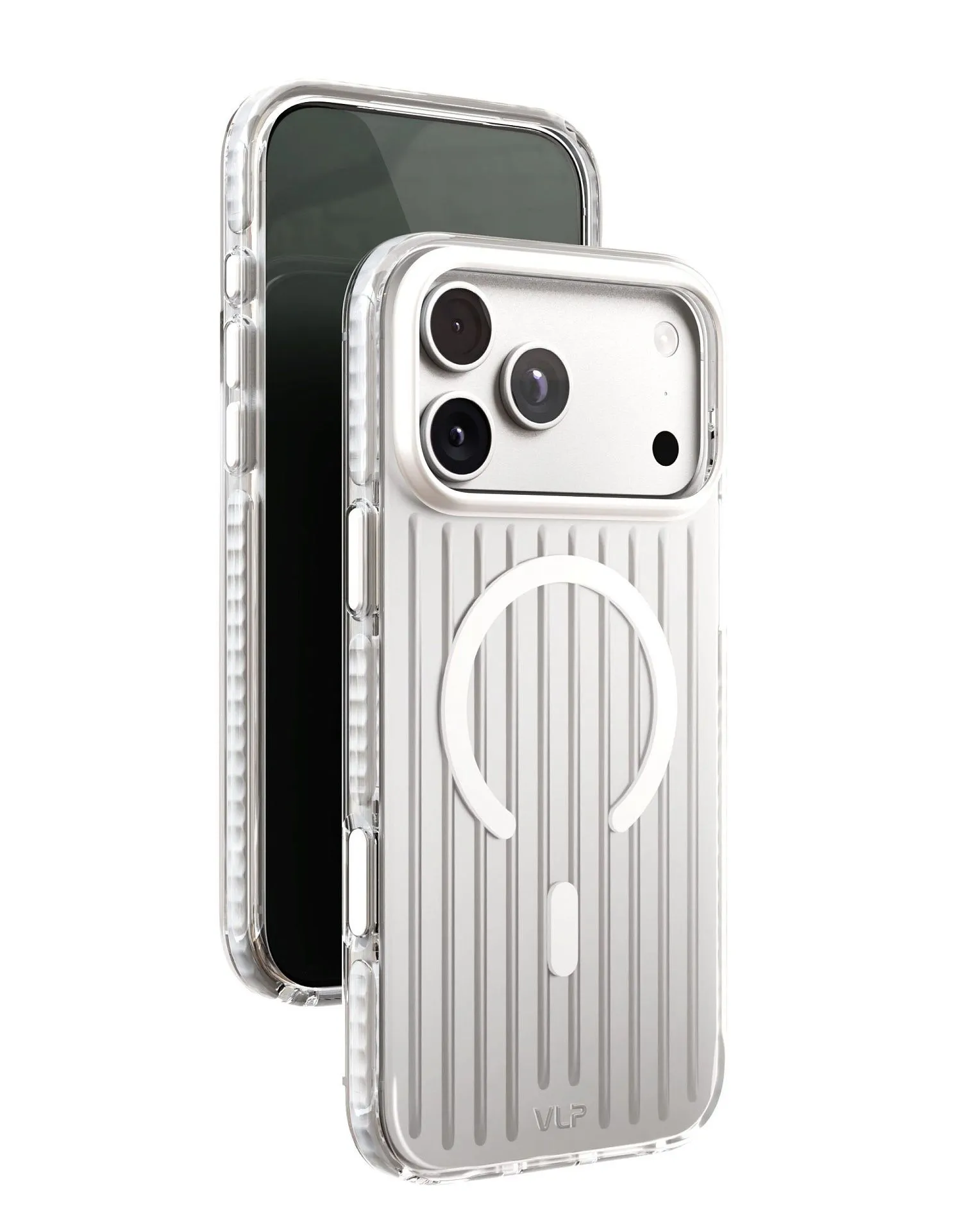 Чехол защитный VLP Pulse Case с MagSafe для iPhone 18 Pro Max, серебристыйphoto8