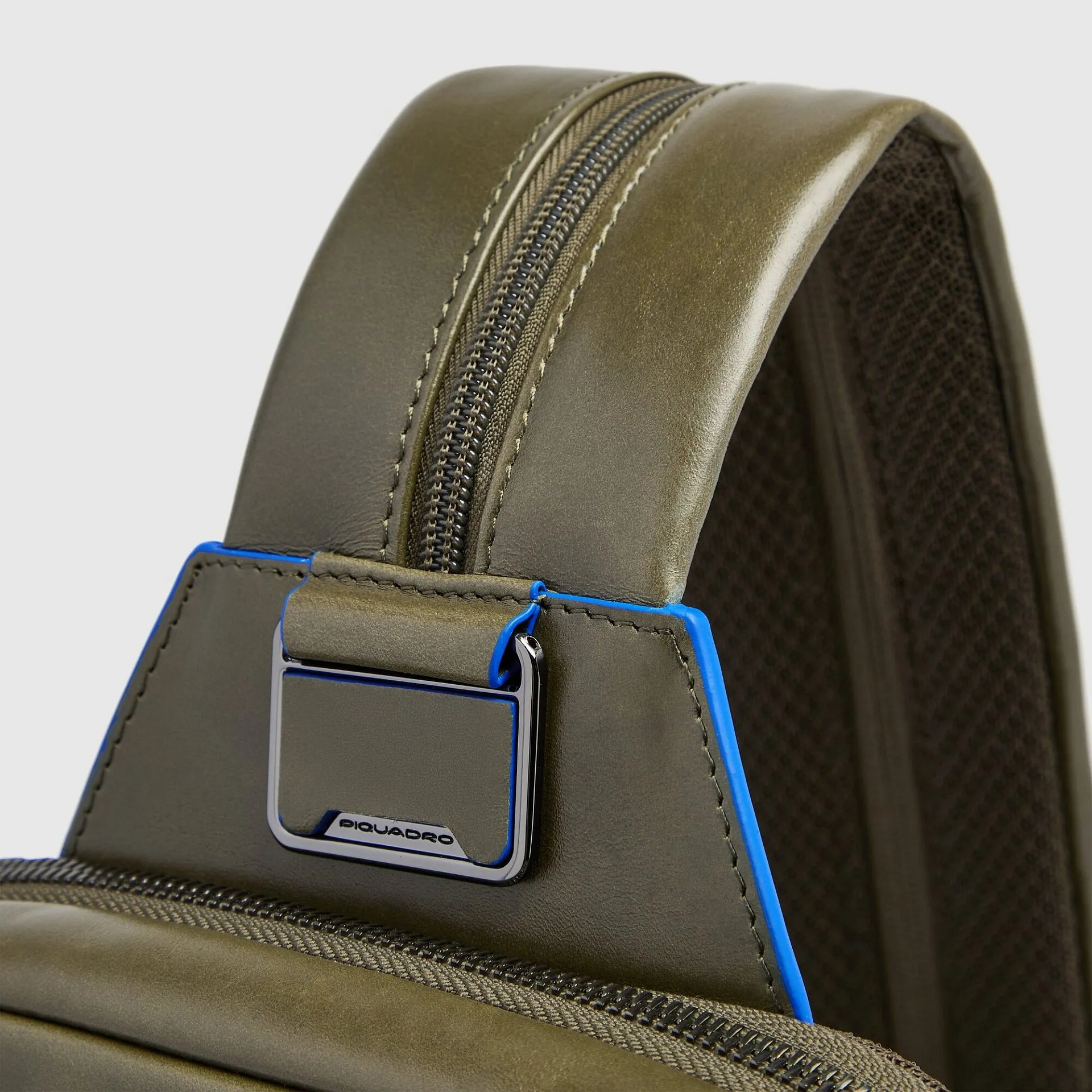 Кожаная сумка-рюкзак через плечо с RFID-защитой Piquadro CA6589B2/VE, зелёныйphoto6