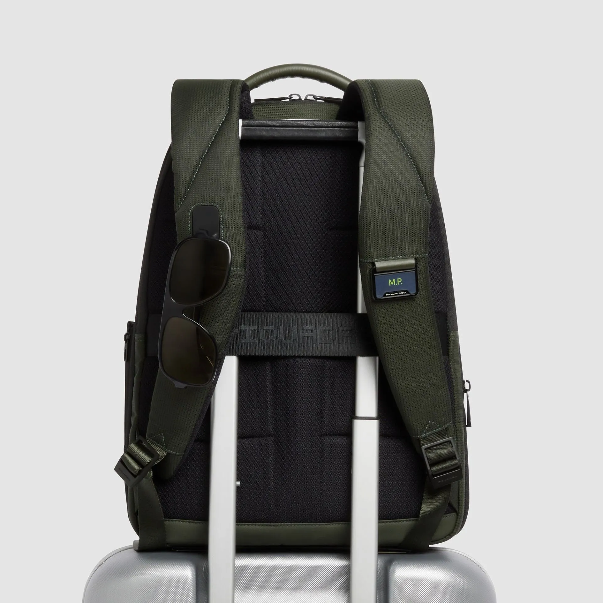 Рюкзак для ноутбука 14" с системой расширения Piquadro CA7188W145/VE, зелёныйphoto2