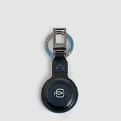 Кожаный брелок для ключей с отсеком для Bluetooth-трекера Piquadro AC7077B2/N, чёрный