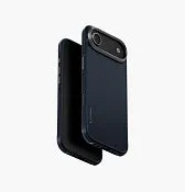 Чехол UNIQ Keva Tough для iPhone Air, синий (Trance Blue)
