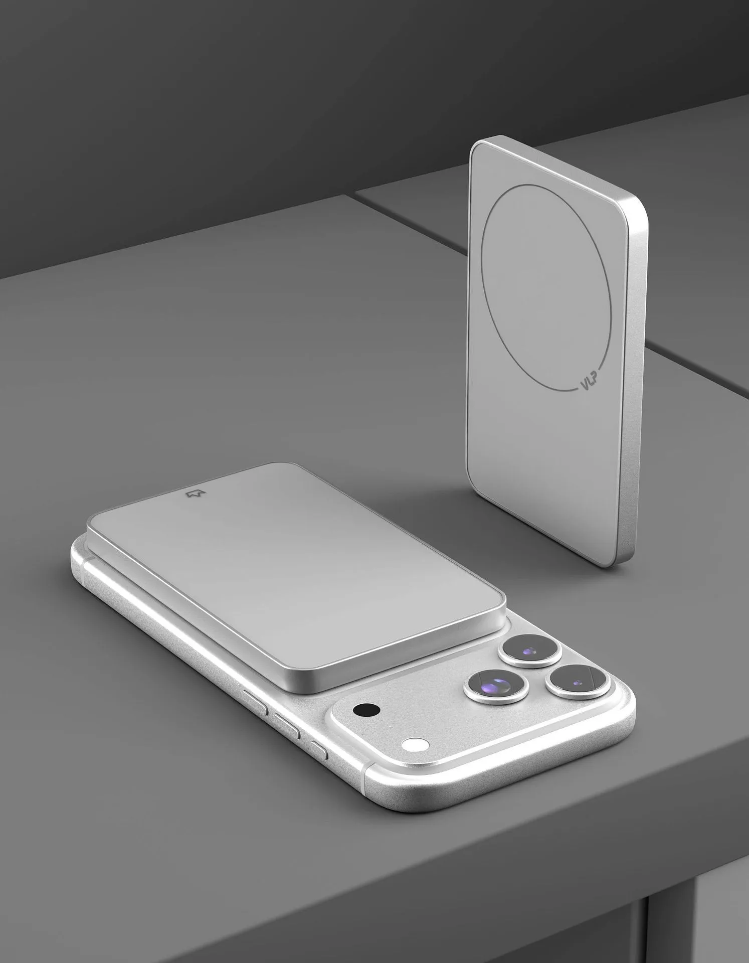 Аккумулятор внешний VLP Diamond Energy MagSafe, Qi2, 5000 mAh, 3A, USB-C, белыйphoto4