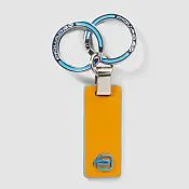 Кожаный брелок для ключей с двумя кольцами Piquadro PC3755B2/G, жёлтый