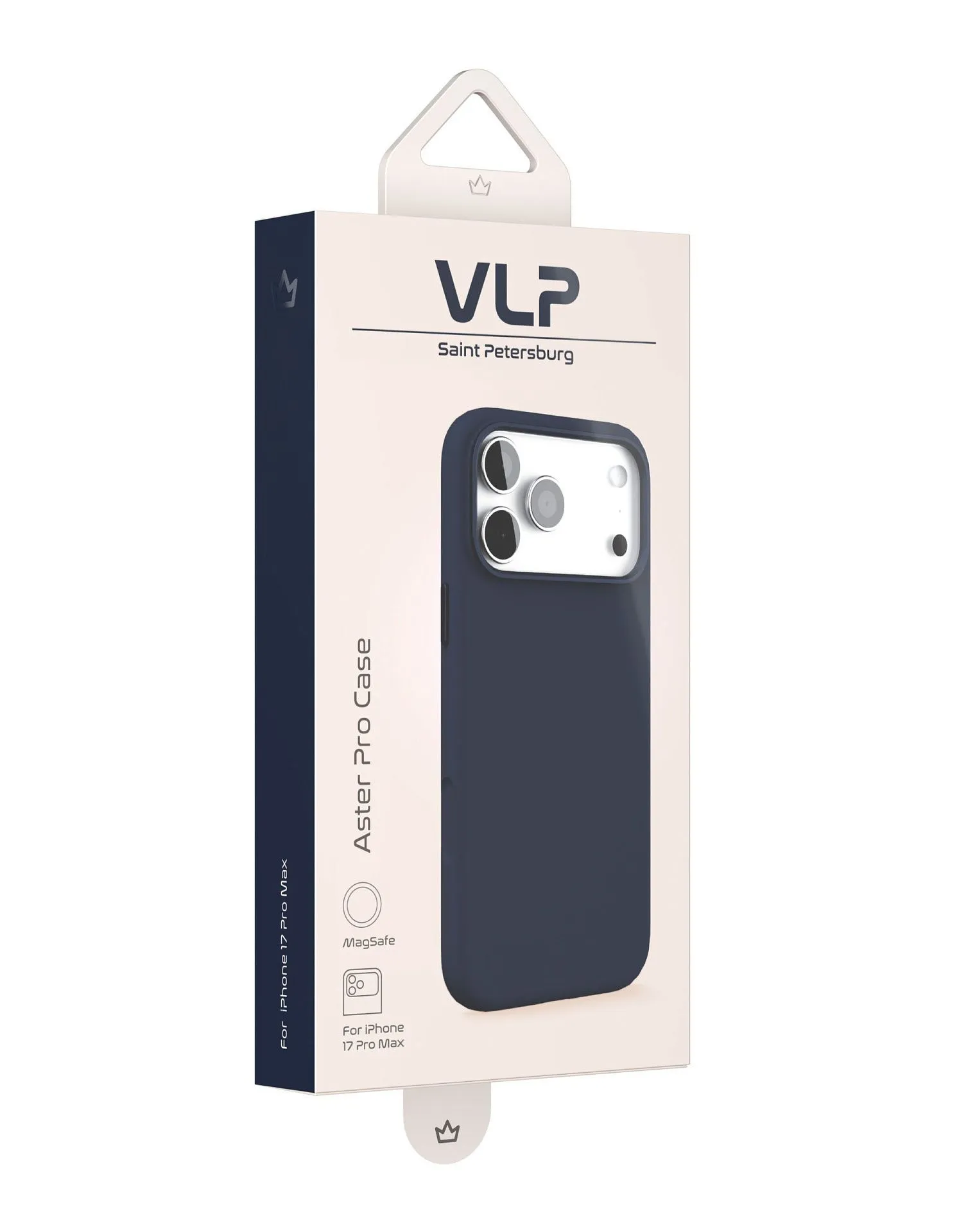 Чехол защитный VLP Aster Pro Case с MagSafe для iPhone 17 Pro Max, темно-синийphoto5