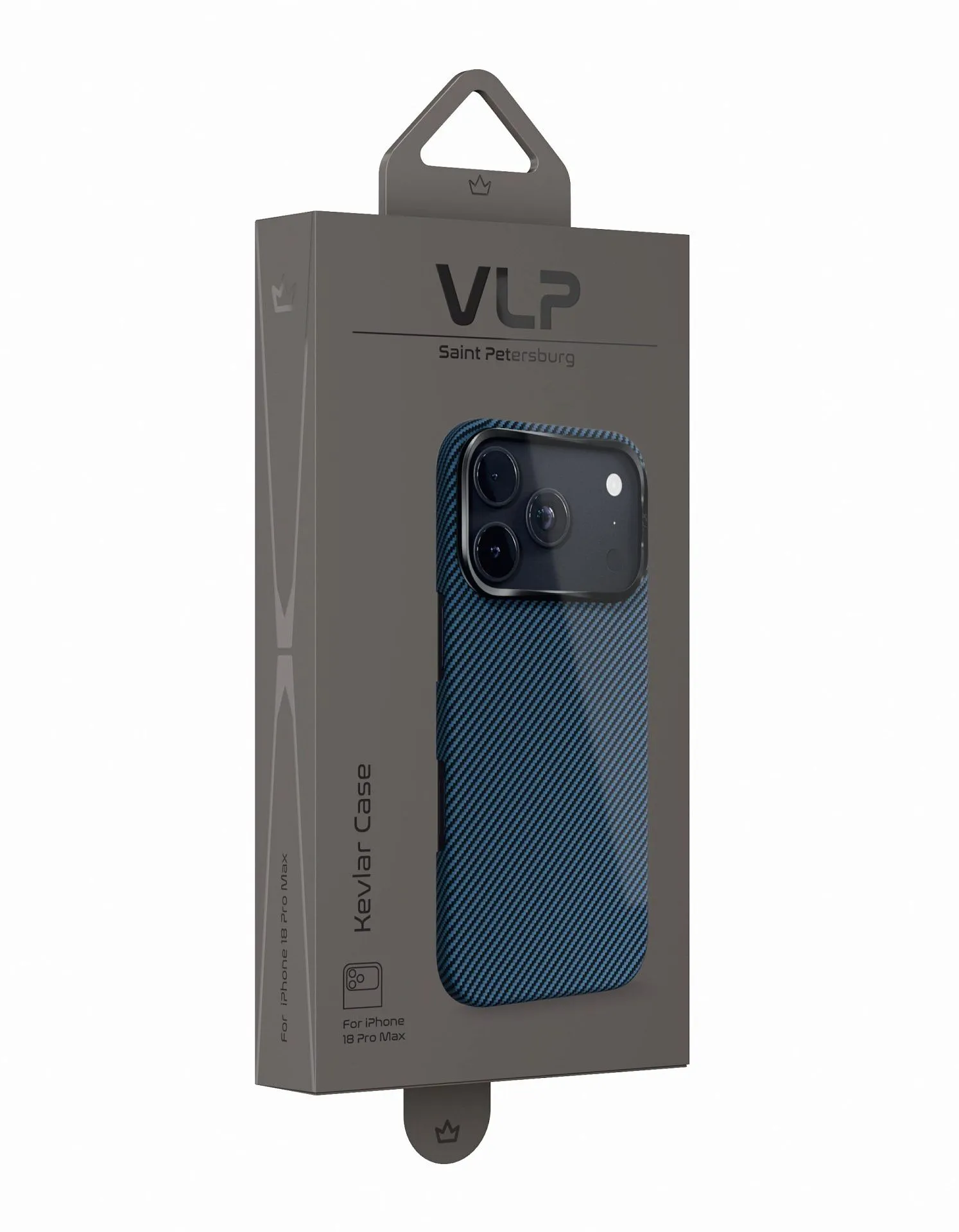 Чехол защитный VLP Kevlar Case с MagSafe для iPhone 18 Pro Max, синийphoto9