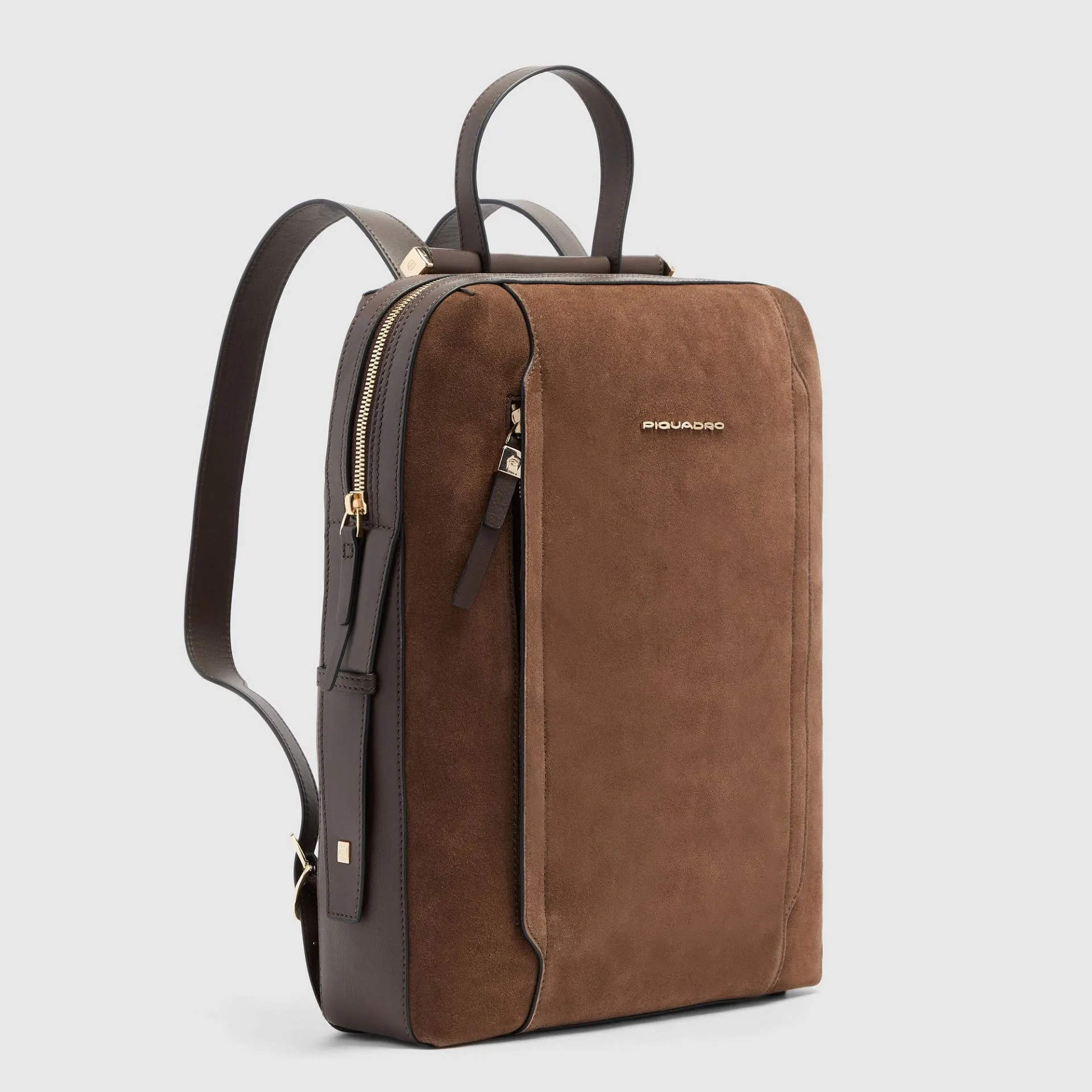 Женский кожаный рюкзак для ноутбука 14" Piquadro CA4576W92/MS, коричневый - noce scuro scamosciatophoto1