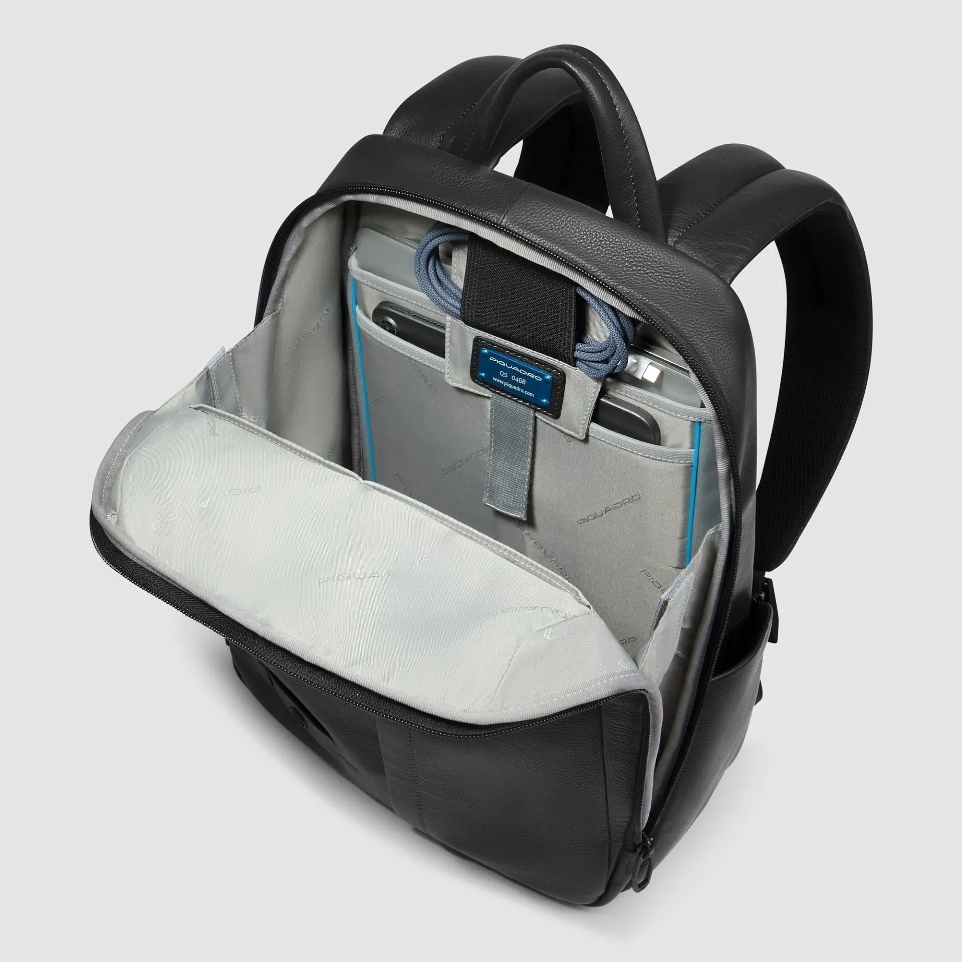 Кожаный рюкзак для ноутбука 14" Piquadro CA6765W137/N, чёрныйphoto3