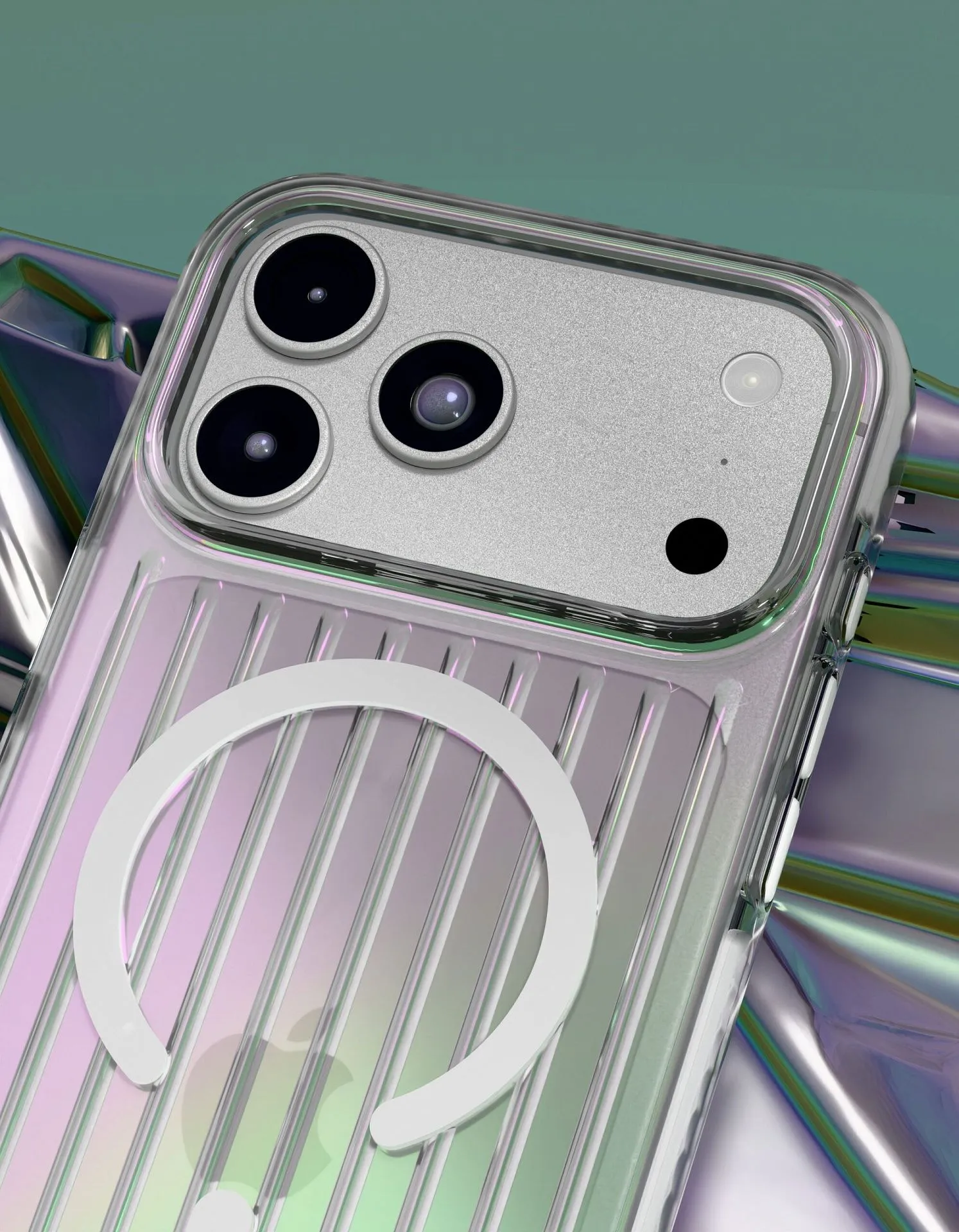 Чехол защитный VLP Pulse Case с MagSafe для iPhone 18 Pro, перламутрphoto3