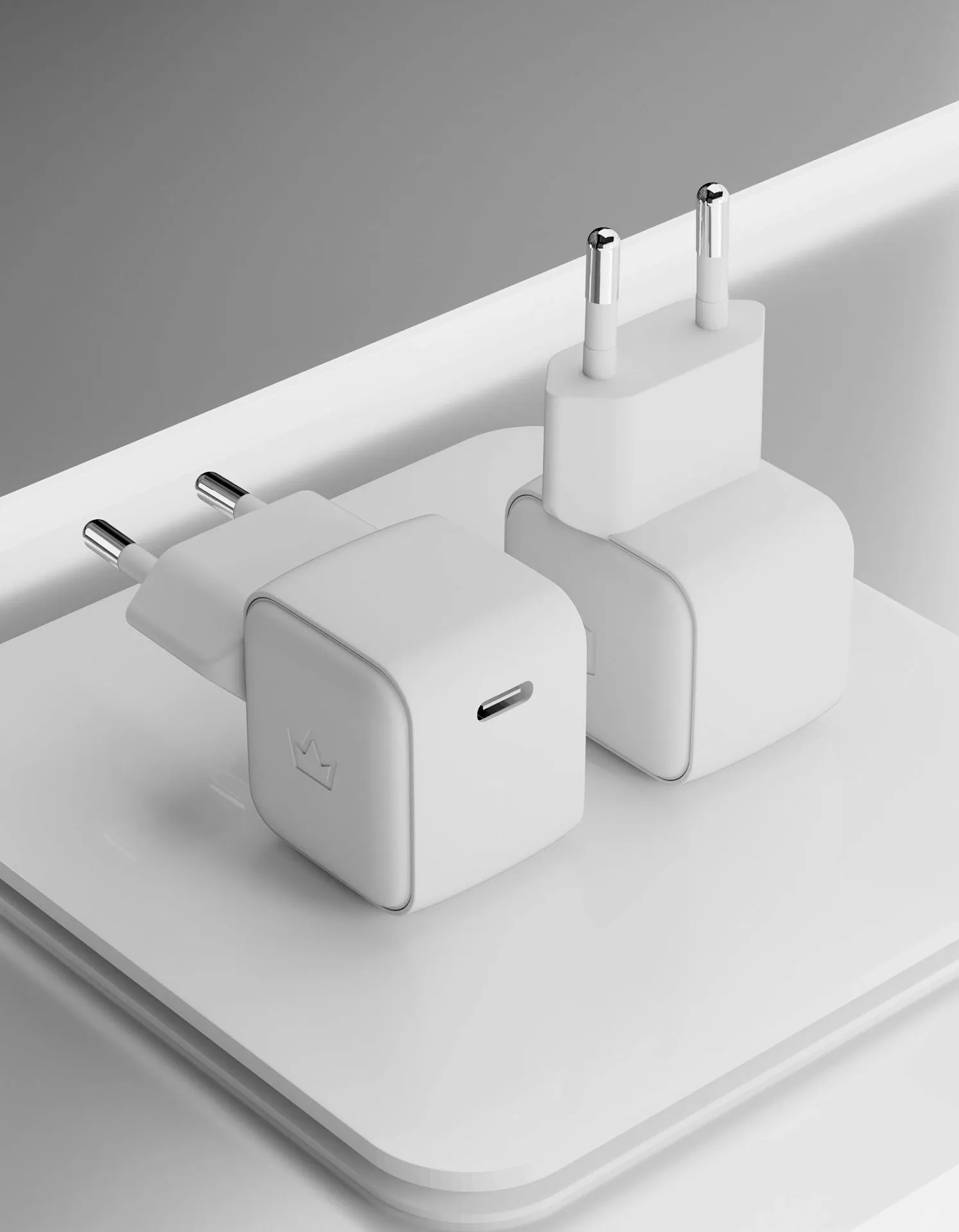 Сетевое зарядное устройство VLP G-Charge 30Вт USB-C, PD, QC, белыйphoto1