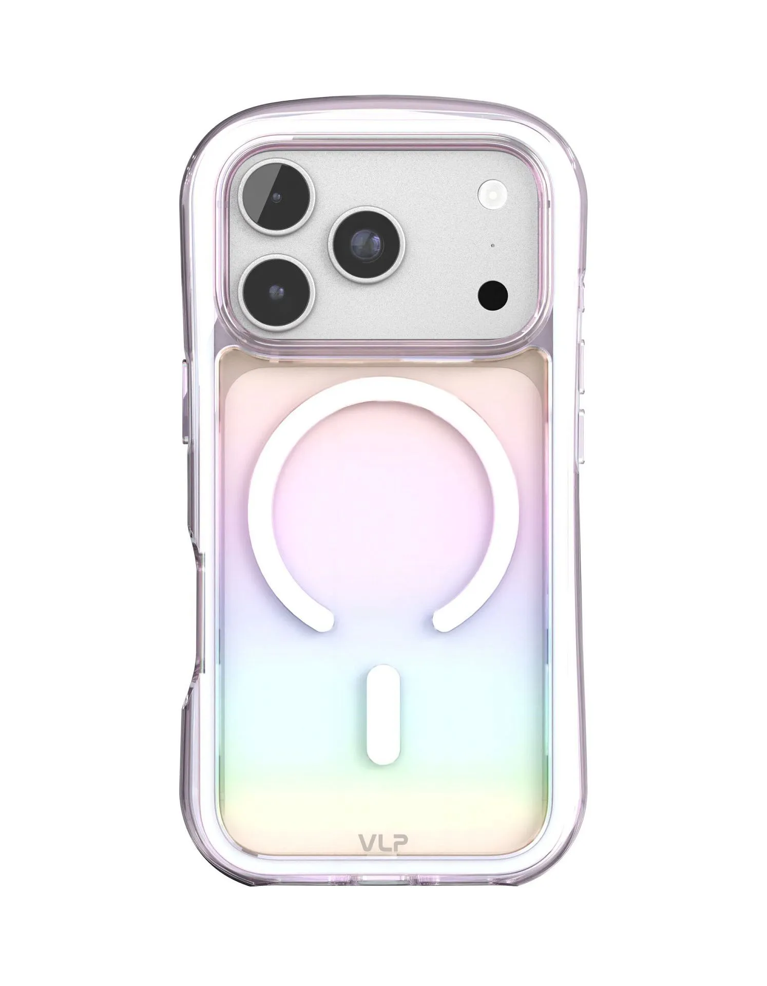 Чехол защитный VLP Bubble Case с MagSafe для iPhone 18 Pro, перламутрphoto0