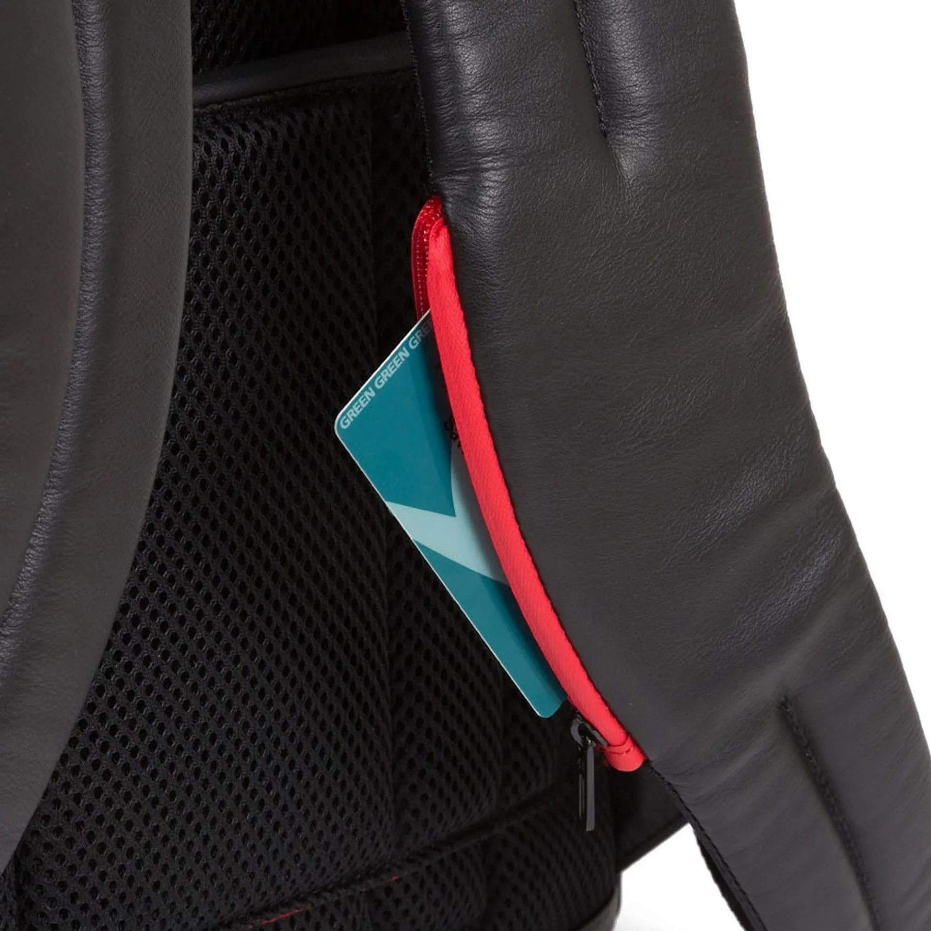 Кожаный рюкзак для ноутбука 15,6" с RFID-защитой Piquadro CA4818UB00/GRN, серыйphoto4