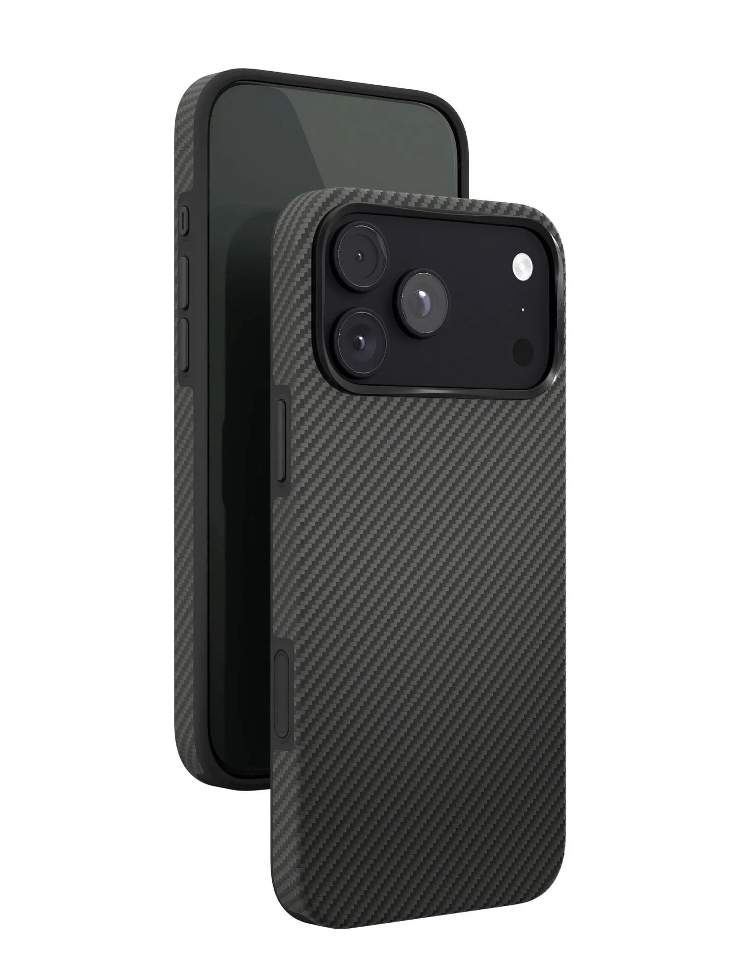 Чехол защитный VLP Kevlar Hybrid Case с MagSafe для iPhone 18 Pro Max, черныйphoto4