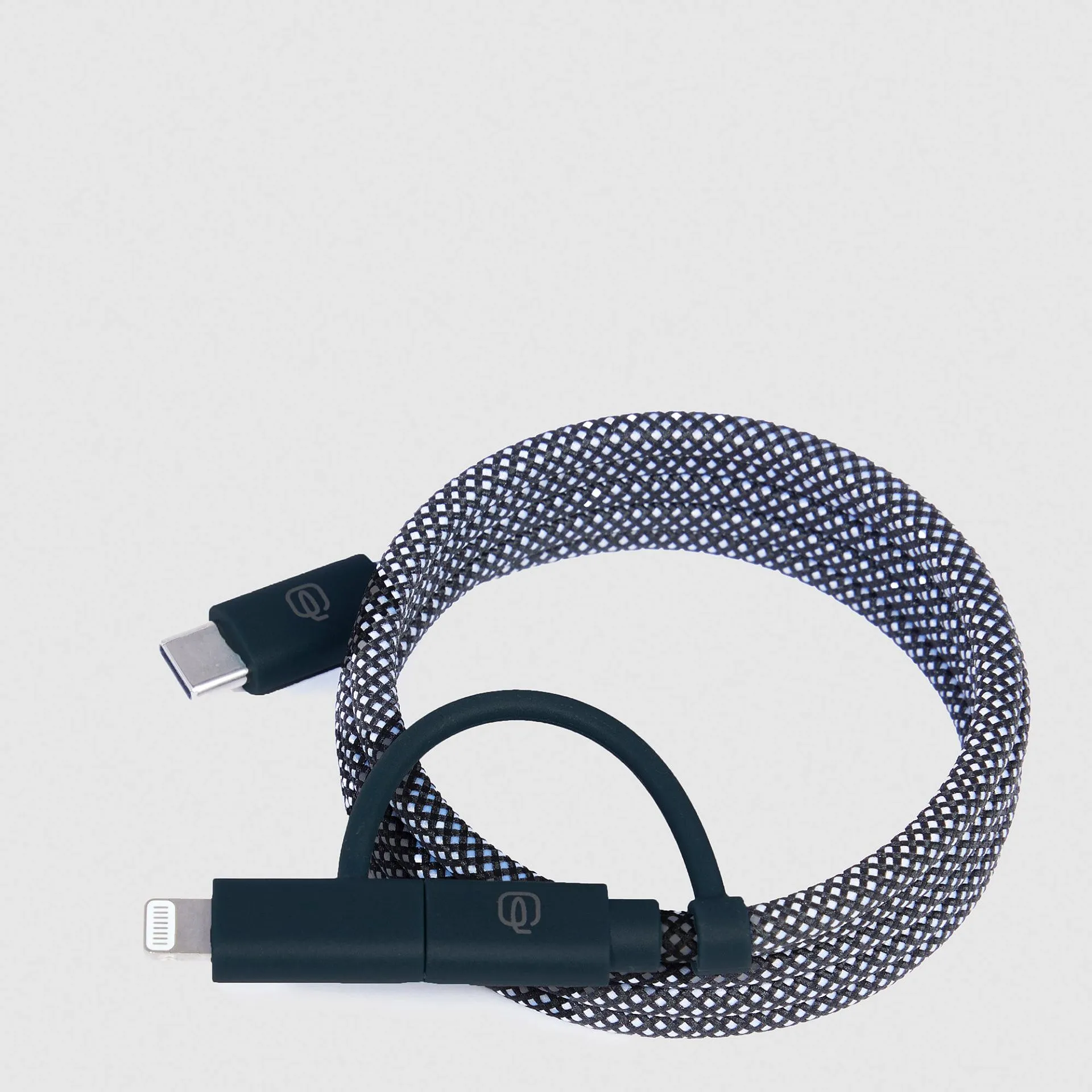 Магнитный кабель для зарядки 2 в 1, USB-C и Lightning Piquadro AC6715BM/GR, серыйphoto1