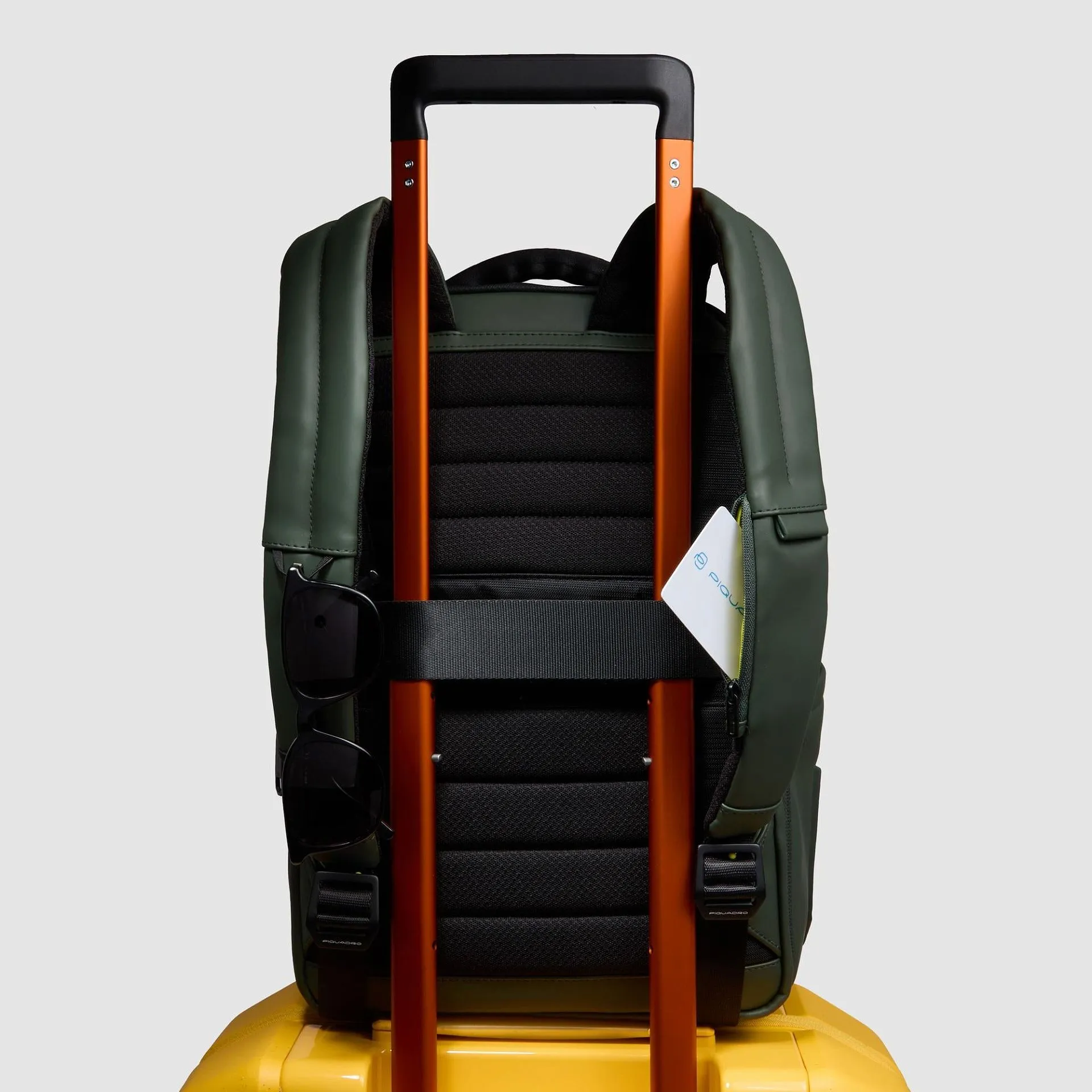 Дорожный рюкзак для ноутбука 14" с расширением Piquadro CA6638C2OW/VE, зелёныйphoto2