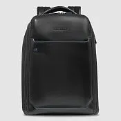 Кожаный рюкзак для ноутбука 15,6" с RFID-защитой Piquadro CA6817B2/N, чёрный