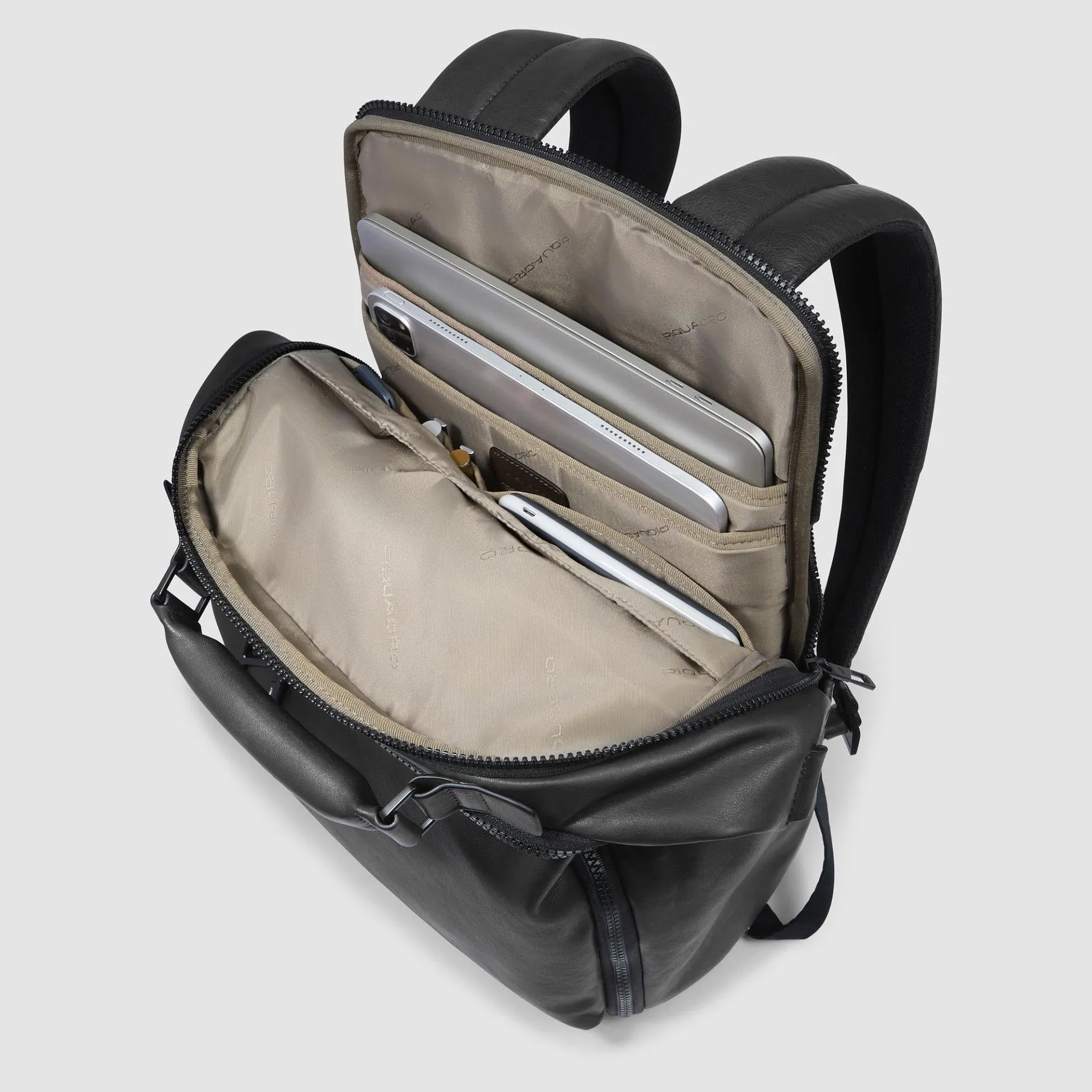 Кожаный рюкзак для ноутбука 15,6" Harper Piquadro CA6645AP/N, чёрныйphoto4