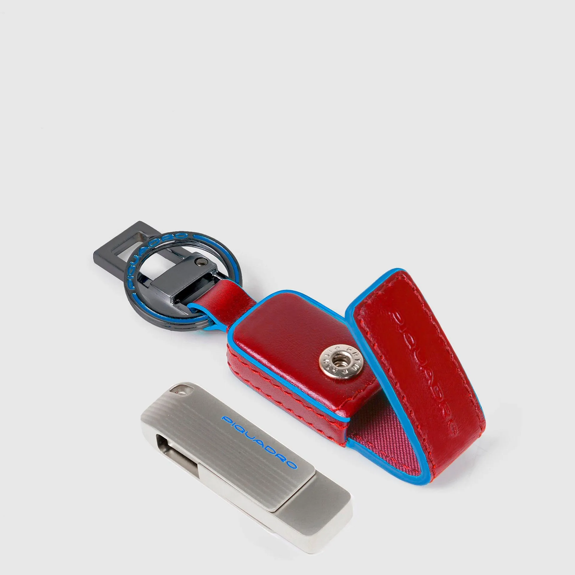 Кожаный брелок с USB-накопителем 256 ГБ Piquadro AC6567B2/R, красныйphoto1